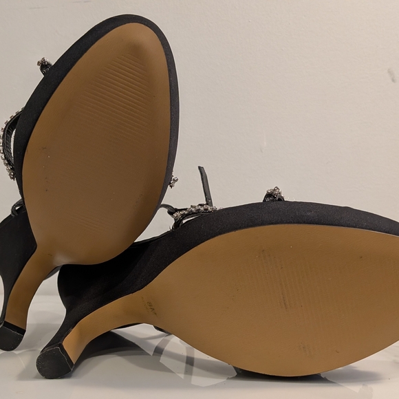 NWOT Sacha too Black Rhinestone Heels - Picture 8 of 9